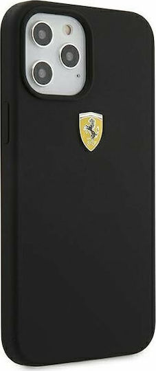 Ferrari On Track Silicone Back Cover Σιλικόνης Μαύρο (iPhone 12 Pro Max)