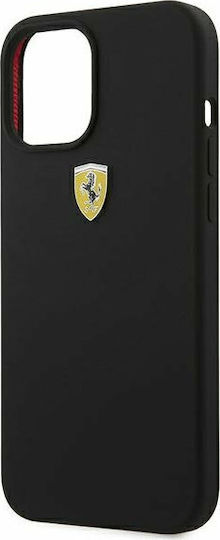 Ferrari On Track Silicone Back Cover Σιλικόνης Μαύρο (iPhone 12 Pro Max)