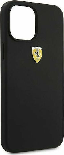 Ferrari On Track Silicone Back Cover Σιλικόνης Μαύρο (iPhone 12 Pro Max)