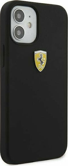 Ferrari On Track Silicone Back Cover Σιλικόνης Μαύρο (iPhone 12 mini)