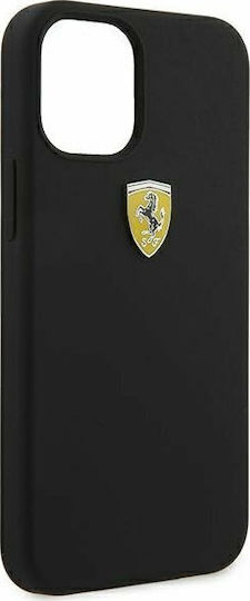 Ferrari On Track Silicone Back Cover Σιλικόνης Μαύρο (iPhone 12 mini)
