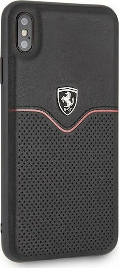 Ferrari Off Track Victory Back Cover Δερμάτινο / Πλαστικό Μαύρο (iPhone XS Max)