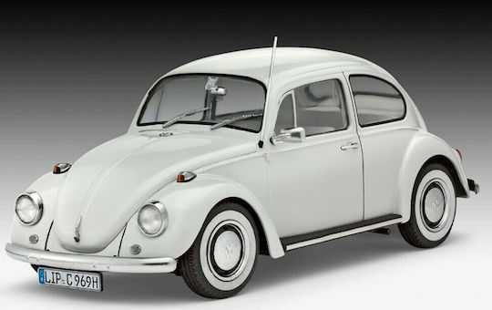 Revell Volkswagen VW Beetle Limousine 1968 Modeling Figure Car Gray in Scale 1:24 with Glue and Paints 708.3cm.