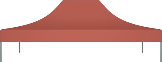 vidaXL Pavillonabdeckung 270gr/m² Braune mit PVC-Beschichtung 3x4m