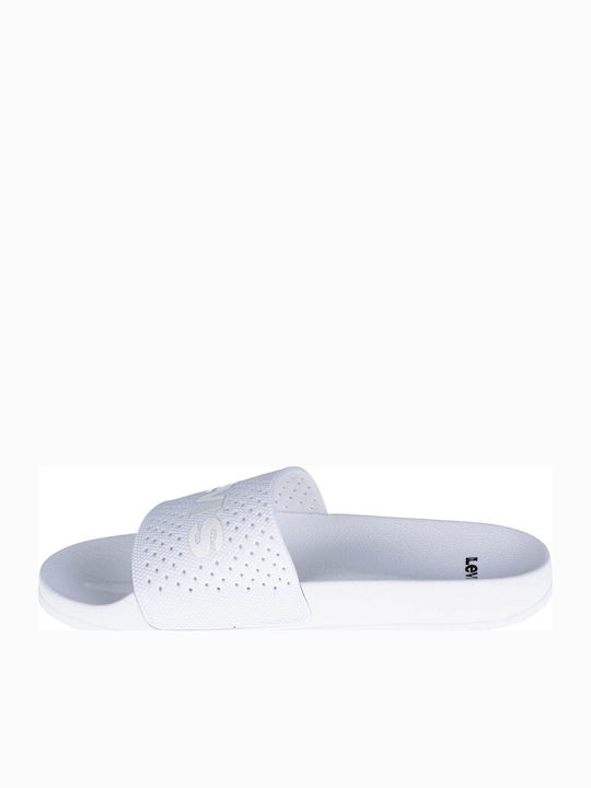 Levi's June Perf S Frauen Flip Flops in Weiß Farbe