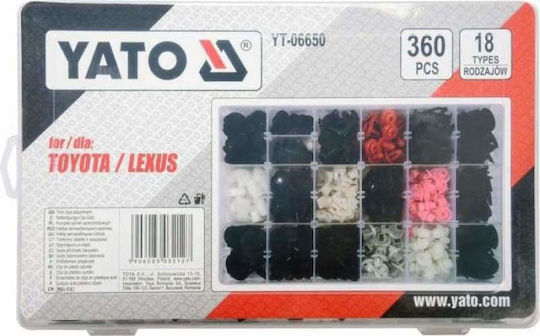 Yato Пластмасови Клип Автомобил 270 Бройки
