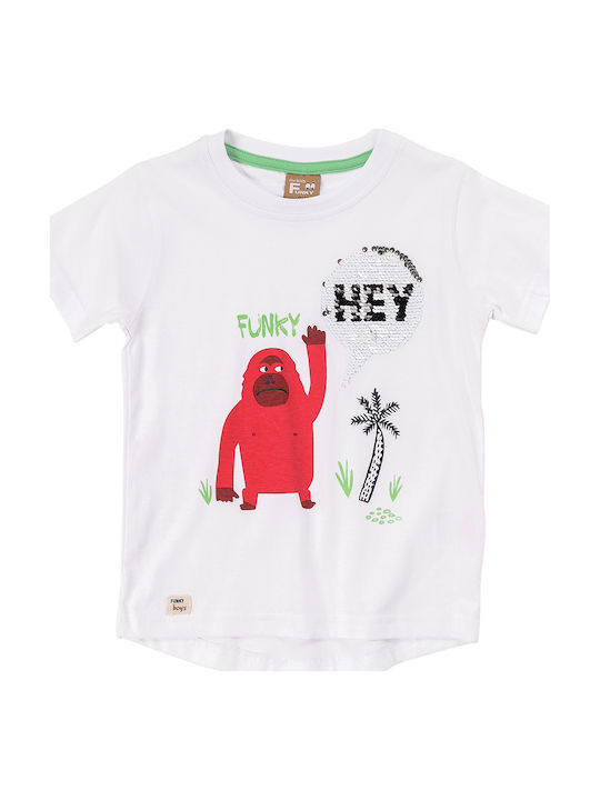 Funky Kids T-shirt White