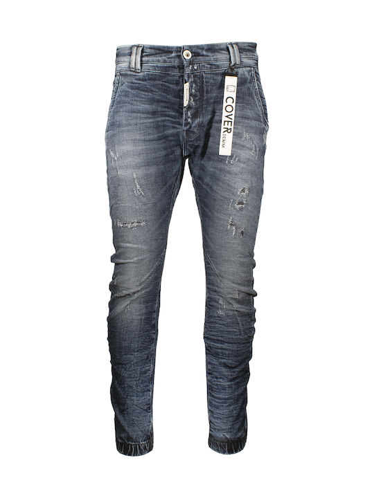 Ibiza B3551 Herren Jeanshose Elastisch mit Loose Passform Blau