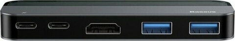 Baseus Transparent Series Двоен USB-C Докинг станция с HDMI 4K PD Син