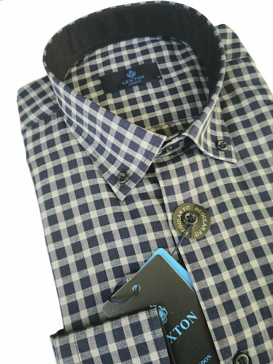 CĂMAȘĂ NAVY PLAID LEXTON