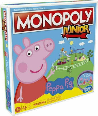 Hasbro Joc de Masă Monopoly Junior Peppa Pig pentru 2-4 Jucători 5+ Ani