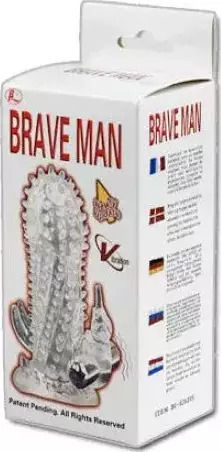 Baile Brave Man Penis Extension Clear 18cm