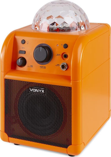 Vonyx Boxă Karaoke Cu Microfon Cu Fir Și Efecte De Iluminare SBS50 178.348 Portocalii