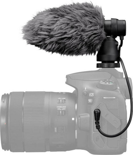 Canon DM-E100 Electret Μικρόφωνο 3.5mm Shock Mounted για Κάμερα