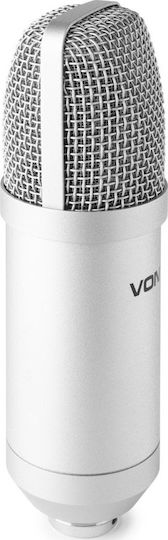 Vonyx CM300 Πυκνωτικό Μικρόφωνο USB Επιτραπέζιο, Shock Mounted για Studio σε Ασημί Χρώμα