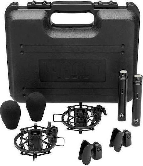 Warm Audio WA-84 Pair Condensator (Diafragmă Mică) Microfon XLR Montat pe amortizoare pentru Studio