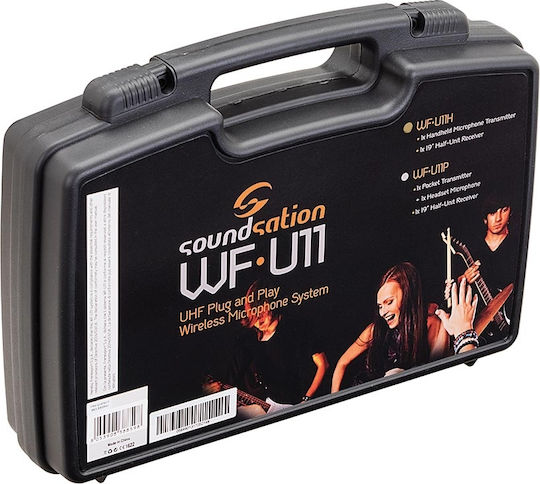 Soundsation WF-U11HD Безжично Δυναμικό Микрофон Ръчно изработено за Вокали в Черен Цвят