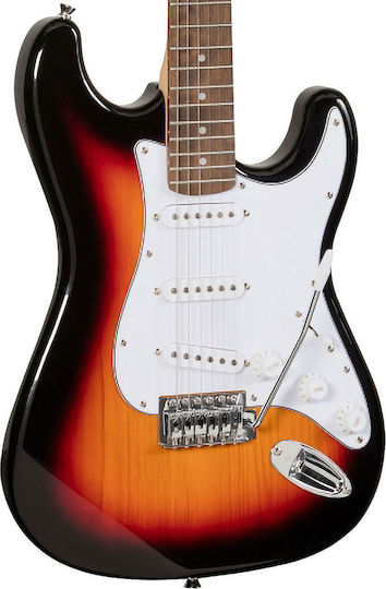 Soundsation Rider S Elektrische Gitarre Stratocaster mit SSS Tonabnehmerkonfiguration Standard
