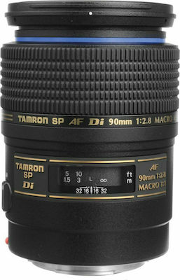 Tamron Full Frame Φωτογραφικός Φακός SP AF 90mm F2.8 Di Telephoto / Macro για Canon EF Mount Black