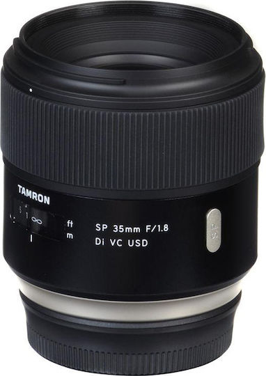 Tamron Full Frame Φωτογραφικός Φακός SP 35mm f/1.8 Di VC USD Wide Angle για Canon EF Mount Μαύρος