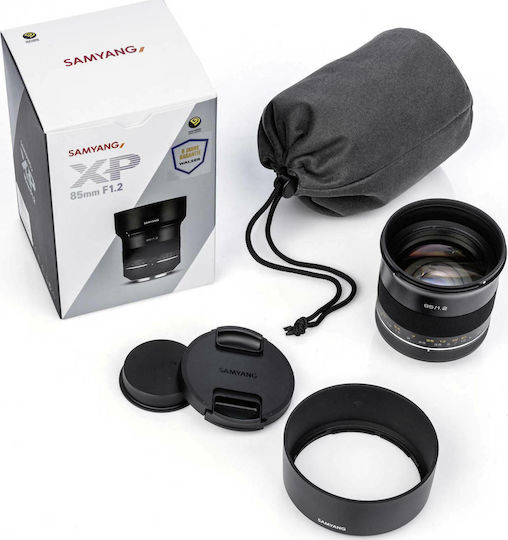 Samyang Full Frame Φωτογραφικός Φακός XP 85mm f/1.2 Telephoto για Canon EF Mount Μαύρος