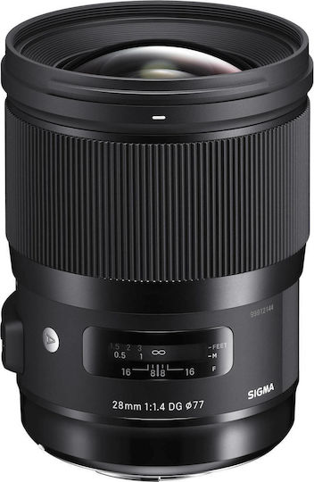 Sigma Full Frame Camera Lens 14-24mm f/2.8 DG HSM Art Wide Angle Zoom for Canon EF Mount Black