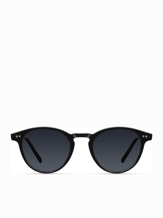 Meller Sika Sunglasses with Black Acetate Frame and Black Polarized Lenses All Black