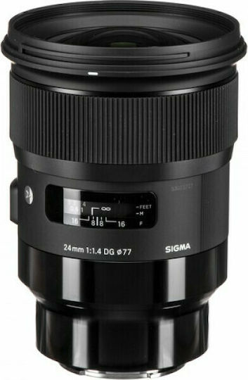 Sigma Пълен кадър Фотообектив 20mm f/1.4 DG HSM Art Широк ъгъл за Лайка Л Монтаж Черен