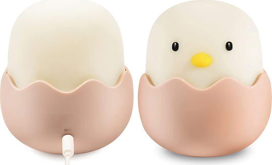 Josef Niermann LED Kinder Dekorative Lampe Eggy Egg Beige 11.8x10.4x10.4εκ.