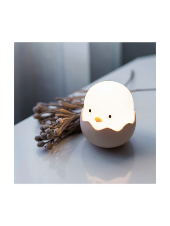 Josef Niermann Led Kids Decorative Lamp Eggy Egg Beige 11.8x10.4x10.4εκ.