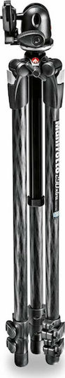 Manfrotto 290 Xtra Three-Section Carbon Fiber Camera Tripod with Ball Head