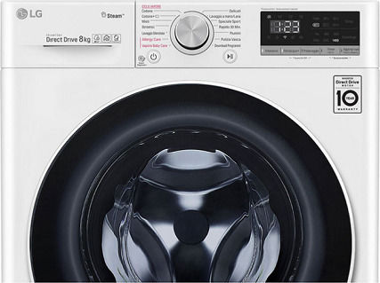 LG Πλυντήριο Ρούχων 8kg με Τεχνολογία Ατμού 1400 Στροφών AI DD F4WV508S0E