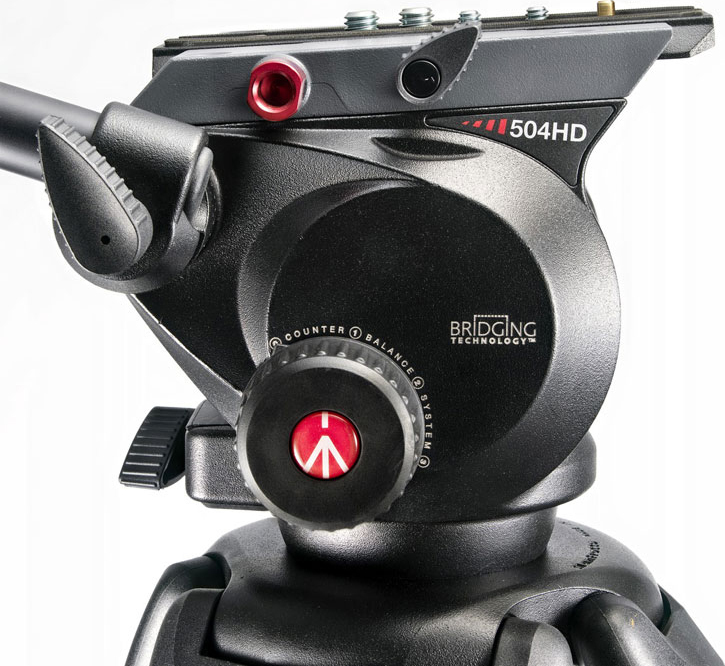 Manfrotto Pro Tripod Video Head with Variable Fluid Drag System 504HD
