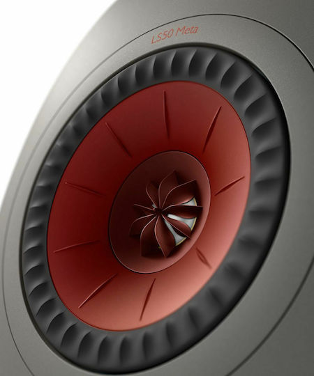 Kef LS50 Meta Ζεύγος Ηχείων Hi-Fi Βιβλιοθήκης 100W 2 Δρόμων Π20xΒ28.5xΥ30.2εκ. Γκρι