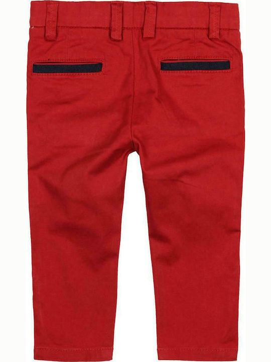 Boboli Kids Fabric Trousers Red