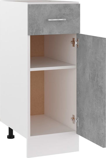 Bodenstehender Schrank Grey Concrete 30x46x81.5cm
