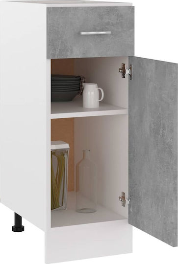 Bodenstehender Schrank Grey Concrete 30x46x81.5cm