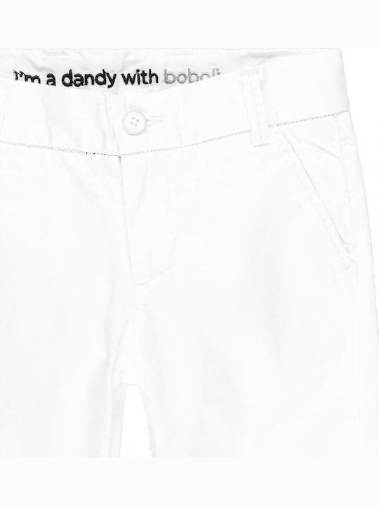 Boboli Boys Fabric Trouser White