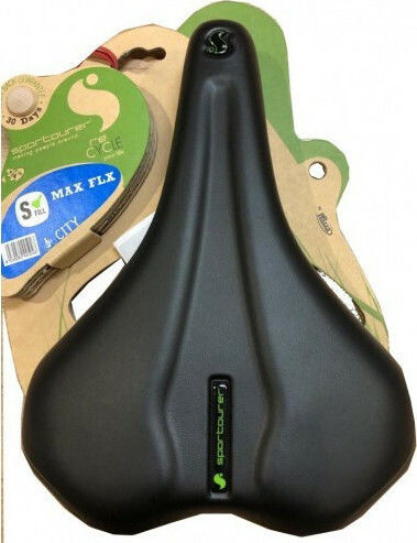 Selle Italia Sportourer Max Flx Σέλα Ποδηλάτου Μαύρη 269 x 205 mm