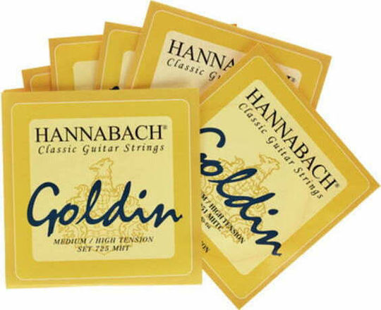 Hannabach 725 Goldin Medium High Tension Single Carbon Classical Guitar String