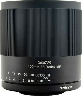 Tokina Full Frame Φωτογραφικός Φακός SZX 400mm f/8 Reflex MF Telephoto για Canon RF Mount Black