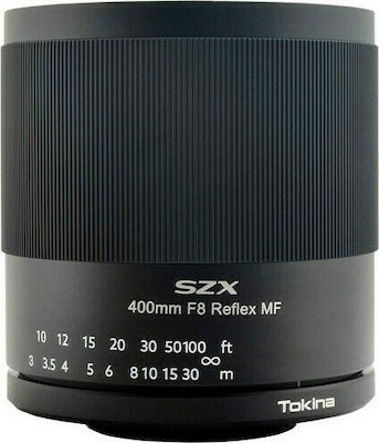 Tokina Crop Camera Lens SZX 400mm f/8 Reflex MF Telephoto for Micro Four Thirds (MFT) Mount Black