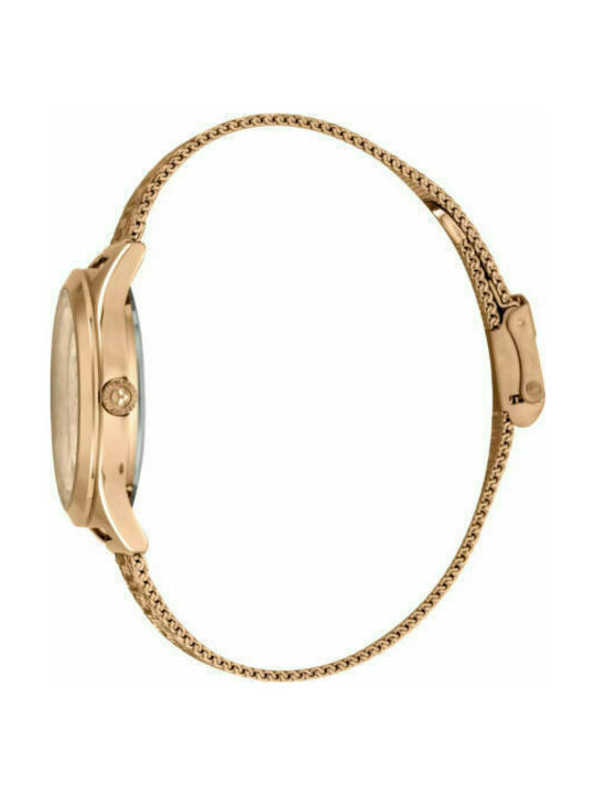 Just Cavalli Watch with Pink Gold Metal Bracelet