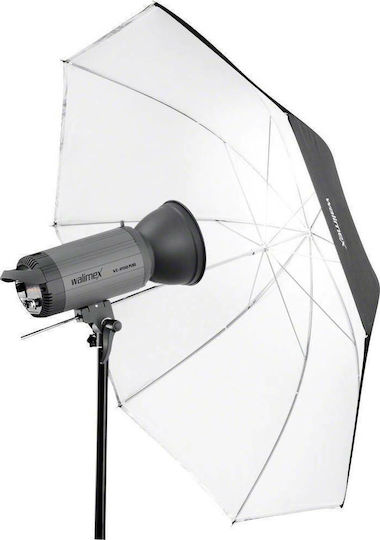 Walimex 2in1 Reflex & Translucent 109cm Schirm für Studio Weiß