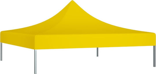 vidaXL Pavillonabdeckung Gelb mit PVC-Beschichtung 3x3m
