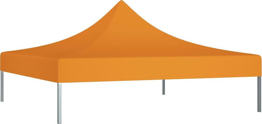 vidaXL Acoperiș Pentru Foișor 270gr/m² Portocaliu Cu Acoperire PVC 2x2m