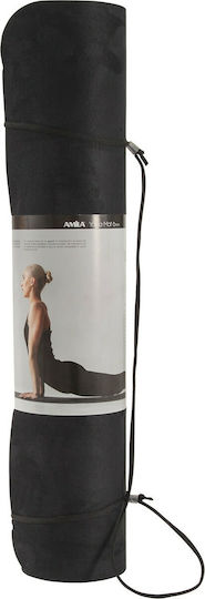 AMILA Exercise Mat Black/Yellow (173x61x0.4cm)