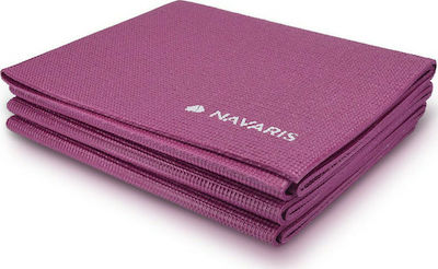 Navaris Workout Travel Covor de exerciții fizice Yoga/Pilates Violet (173x61x0.4cm)