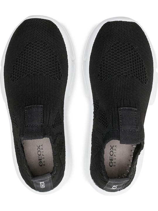 J Aril B. A Παιδικά Sneakers Ανατομικά Slip-on Μαύρα