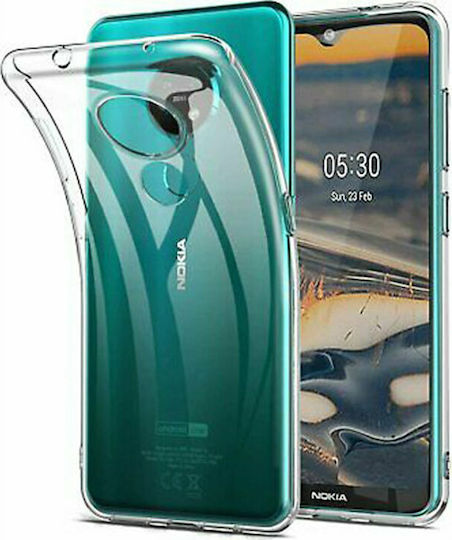 Slim Back Cover Σιλικόνης 1mm Διάφανο (Nokia 5.3)